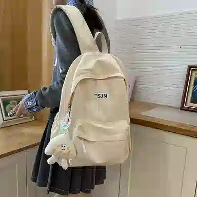 垣途者 小清新简约百搭书包女学生 尼龙 双肩包 常规 女款 多色