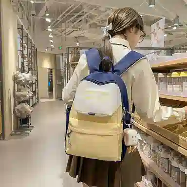 垣途者 学生高中大学生日系撞色小清新初中生背包 尼龙 双肩包 女款 多色