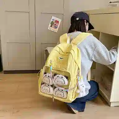 垣途者 透明痛包书包 尼龙 双肩包 常规 女款 多色