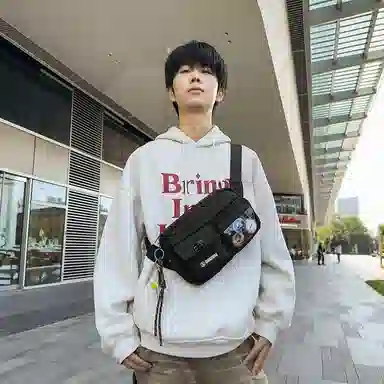 垣途者 街头潮流单肩包时尚运动骑行背包 尼龙 斜挎包 常规 男女同款情侣款 多色