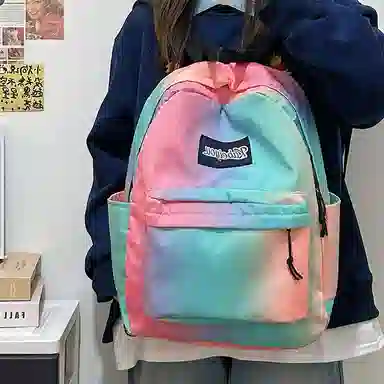 垣途者 书包韩版简约百搭大容量 尼龙 双肩包 常规 男女同款情侣款 多色