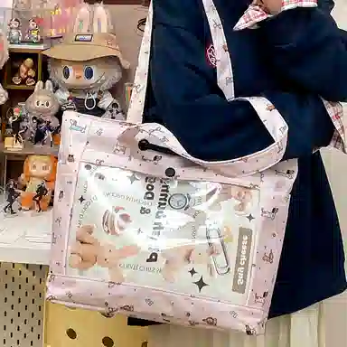 垣途者 卡通可爱日系软妹痛包学生大容量 尼龙 单肩包 常规 女款 多色