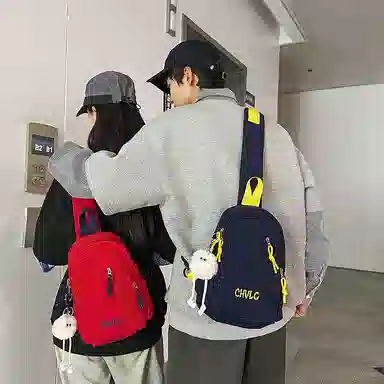 垣途者 日系休闲百搭斜挎包单肩运动背包 尼龙 胸包 常规 男女同款情侣款 多色