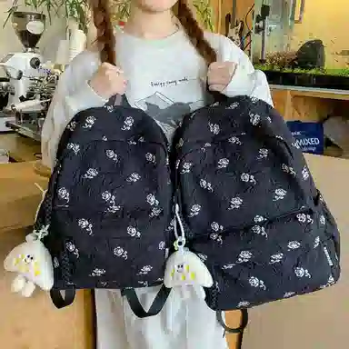 垣途者 日系小清新百搭初高中大学生 尼龙 双肩包 常规 女款 多色