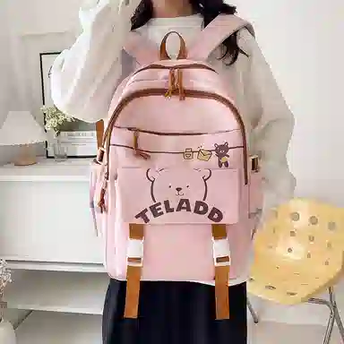 垣途者 日系可爱小熊书包女学生初高中小学生  尼龙 双肩包 常规 女款 多色