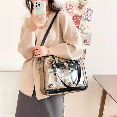 垣途者 甜美少女日系二次元时尚上课 牛仔布 斜挎包 女款 多色