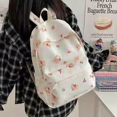 垣途者 可爱日系初高中大学生 尼龙 双肩包书包 女款 多色