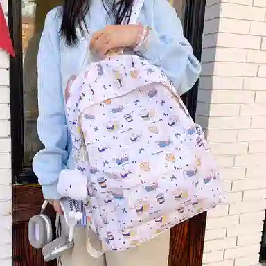 垣途者 日系可爱休闲大容量学生书包初高中大学生 尼龙 双肩包 女款 多色