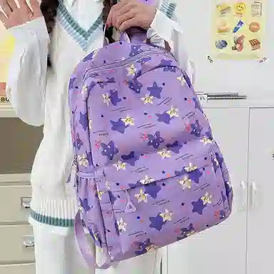 垣途者 高颜值星星初中高中学生 尼龙 双肩包 女款 多色