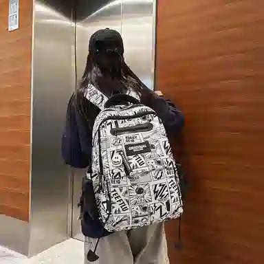 垣途者 涂鸦街头潮流旅行大容量 尼龙 双肩包 男女同款情侣款 多色