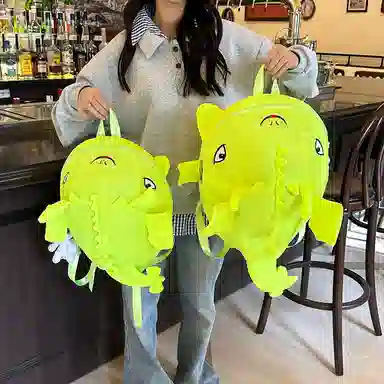 垣途者 个性小众设计鲨鱼初高中大学生时尚潮流 织物 双肩包 男女同款情侣款 多色