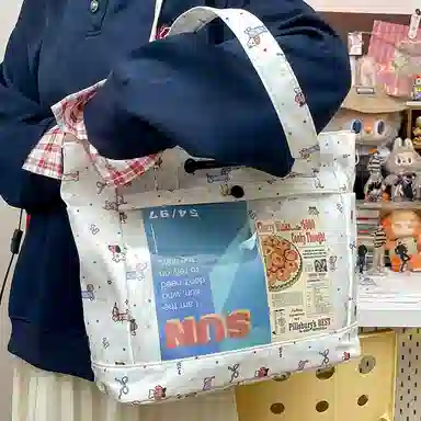 垣途者 卡通可爱日系软妹痛包学生大容量 尼龙 单肩包 常规 女款 多色