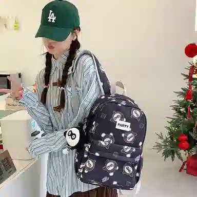 垣途者 卡通动漫蛋仔设计 尼龙布 双肩包 女款 多色
