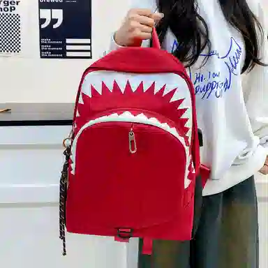 垣途者 潮牌鲨鱼夜光街头潮流学生 尼龙 双肩包 男女同款情侣款 多色