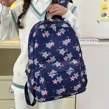 垣途者 高颜值星星初中高中学生 尼龙 双肩包 女款 多色