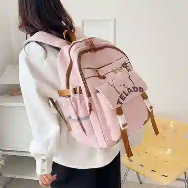 垣途者 日系可爱小熊书包女学生初高中小学生  尼龙 双肩包 常规 女款 多色