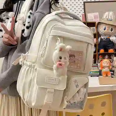 垣途者 书包学生可爱日系软妹背包 帆布 帆布包双肩包 常规 女款 多色