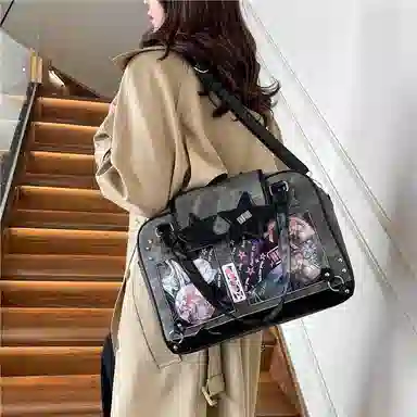 垣途者 甜美少女日系二次元时尚上课 牛仔布 斜挎包 女款 多色