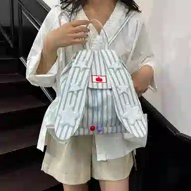 垣途者 可爱时尚潮流百搭 棉布 双肩包 常规 女款 多色