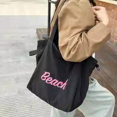 垣途者 日系小清新慵懒风大容量百搭 尼龙 单肩包 女款 多色