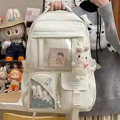 垣途者 书包学生可爱日系软妹背包 帆布 帆布包双肩包 常规 女款 多色