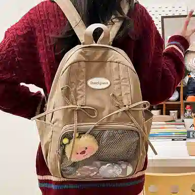 垣途者 日系可爱痛包书包 尼龙 双肩包 常规 女款 多色