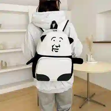 垣途者 个性搞怪丑萌学生书包大容量 布 双肩包 男女同款情侣款