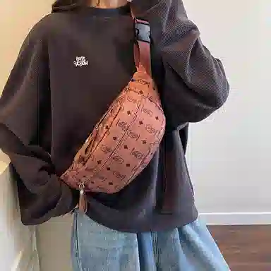 垣途者 日常通勤时尚高级感满印花 布 单肩斜挎包腰包 常规 男女同款情侣款 多色