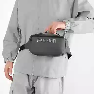 垣途者 商务休闲 尼龙 腰包 男款 黑色