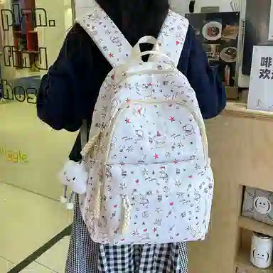 垣途者 日系小清新学生书包初高中大学生 复合布面料 双肩包 女款 多色