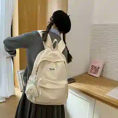 垣途者 小清新简约百搭书包女学生 尼龙 双肩包 常规 女款 多色