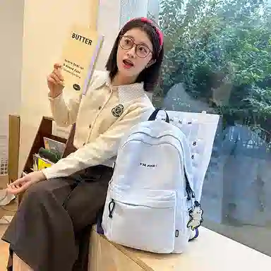 垣途者 书包小清新简约百搭初高中大学生背包 尼龙 双肩包 女款 多色