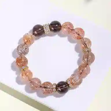 一世倾 新中式复古聚财纳福转运珠时来运转前程似锦国潮新中式精美礼盒高级感多福多风手饰好运天然 超七 水晶手串 男女同款情侣款