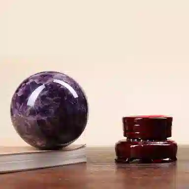 一世倾 紫气东来招福书房祝学业旺人缘金榜题名乔迁开业卧室助眠促感情净化气场提升灵性时来运转好运天然 紫水晶 摆件 男女同款情侣款
