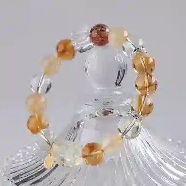 一世倾 招财进宝 八方来财 国潮新中式貔貅 复古优雅小众精致#好运天然 黄水晶 手串 男女同款情侣款