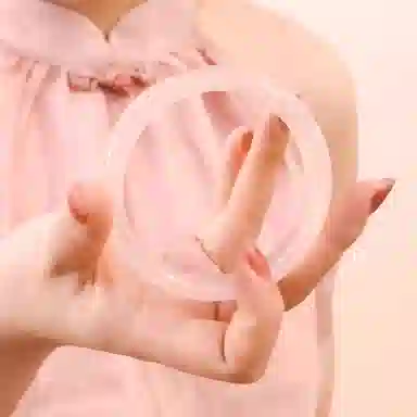 一世倾 白月光小众古色古香素玉素圈镯子显白新中式水润镯古典气质小众清冷美人宫廷风旗袍汉服贵妃镯好运天然 玛瑙 手镯 男女同款情侣款