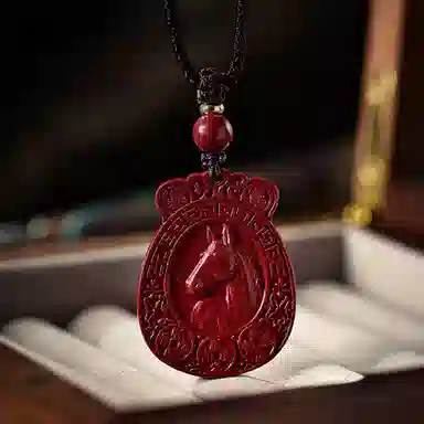 一世倾 马到成功诸事顺利高质量本命年锁骨链国风富贵吉祥小众设计经典百搭轻奢风精美#好运 朱砂 项链 男女同款情侣款
