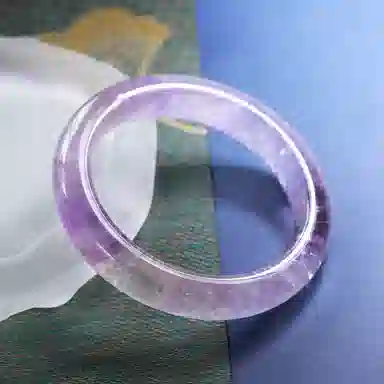一世倾 流岚紫梦前程似锦能量转运磁场新中式国潮古风气质轻奢简约高级清冷感宫廷风古典优雅好运天然 紫水晶 手镯 男女同款情侣款