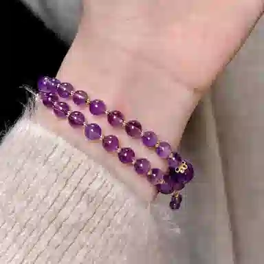 一世倾 财运滚滚招财进宝紫气东来蛇年有钱花暴富转运国朝新中式复古精美礼盒高级感通勤时尚百搭好运天然 黄水晶 手串 男女同款情侣款