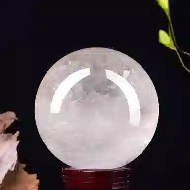 一世倾 通透无杂如月光净化心灵有求必应增强磁场国潮新中式家居办公装饰品手工打磨个性收藏级饰品好运天然 白水晶 摆件 男女同款情侣款