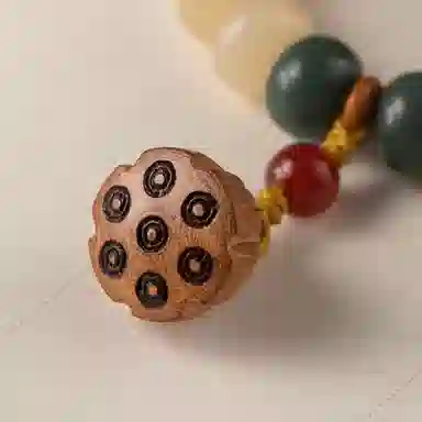 一世倾 国潮新中式本命年转运珠盘玩文玩佛珠好运连连时来运转优雅精美礼盒小众设计精致时尚百搭轻奢风好运 菩提根 手串 男女同款情侣款