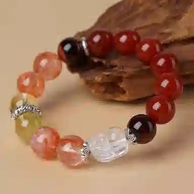 【未来可期】 一世倾 逢考必过锦鲤高中 五行补缺招桃花转运珠 招财暴富貔貅串珠 礼盒 好运天然 多色水晶 手串 男女同款情侣款