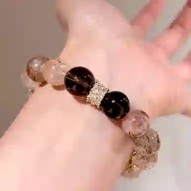一世倾 新中式复古聚财纳福转运珠时来运转前程似锦国潮新中式精美礼盒高级感多福多风手饰好运天然 超七 水晶手串 男女同款情侣款