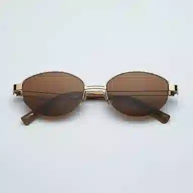 匠达人 老钱风复古时尚墨镜辣妹街拍出游素颜防紫外线防晒潮酷超轻 β钛 猫眼 太阳眼镜 男女同款情侣款