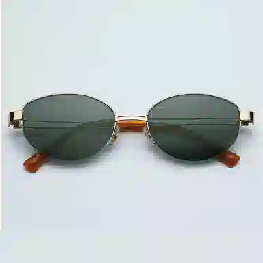 匠达人 老钱风复古时尚墨镜辣妹街拍出游素颜防紫外线防晒潮酷超轻 β钛 猫眼 太阳眼镜 男女同款情侣款