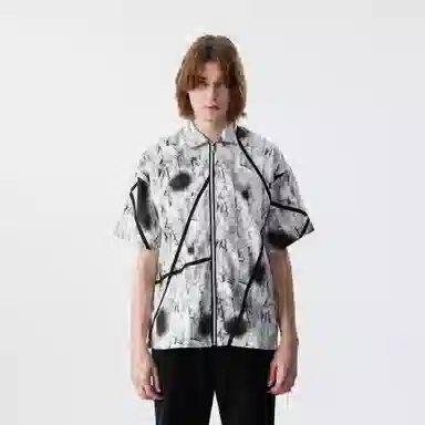 XINYINSU Retro Loose Short Sleeve Shirt White