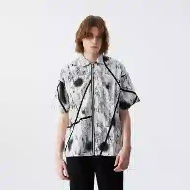 XINYINSU Retro Loose Short Sleeve Shirt White