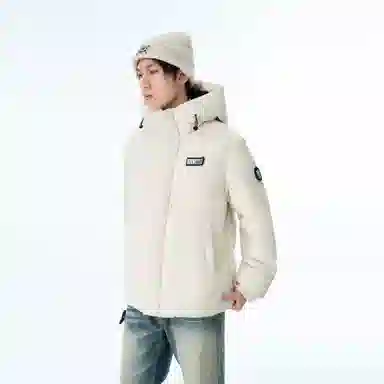 XINYINSU Retro Butterfly Letter Patch Down Jacket