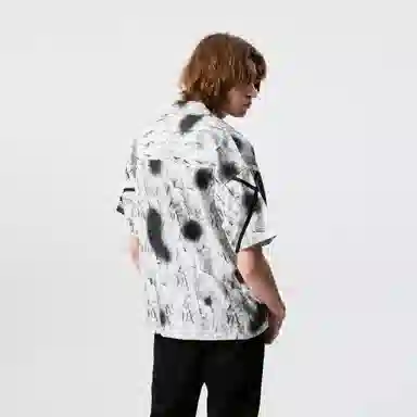 XINYINSU Retro Loose Short Sleeve Shirt White