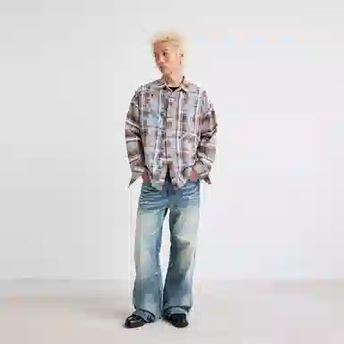 XINYINSU 25FW Plaid Shirt